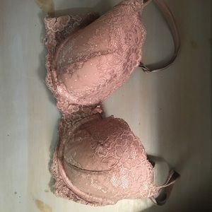 Victoria’s Secret 34 DD E Brown Lace Demi Bra